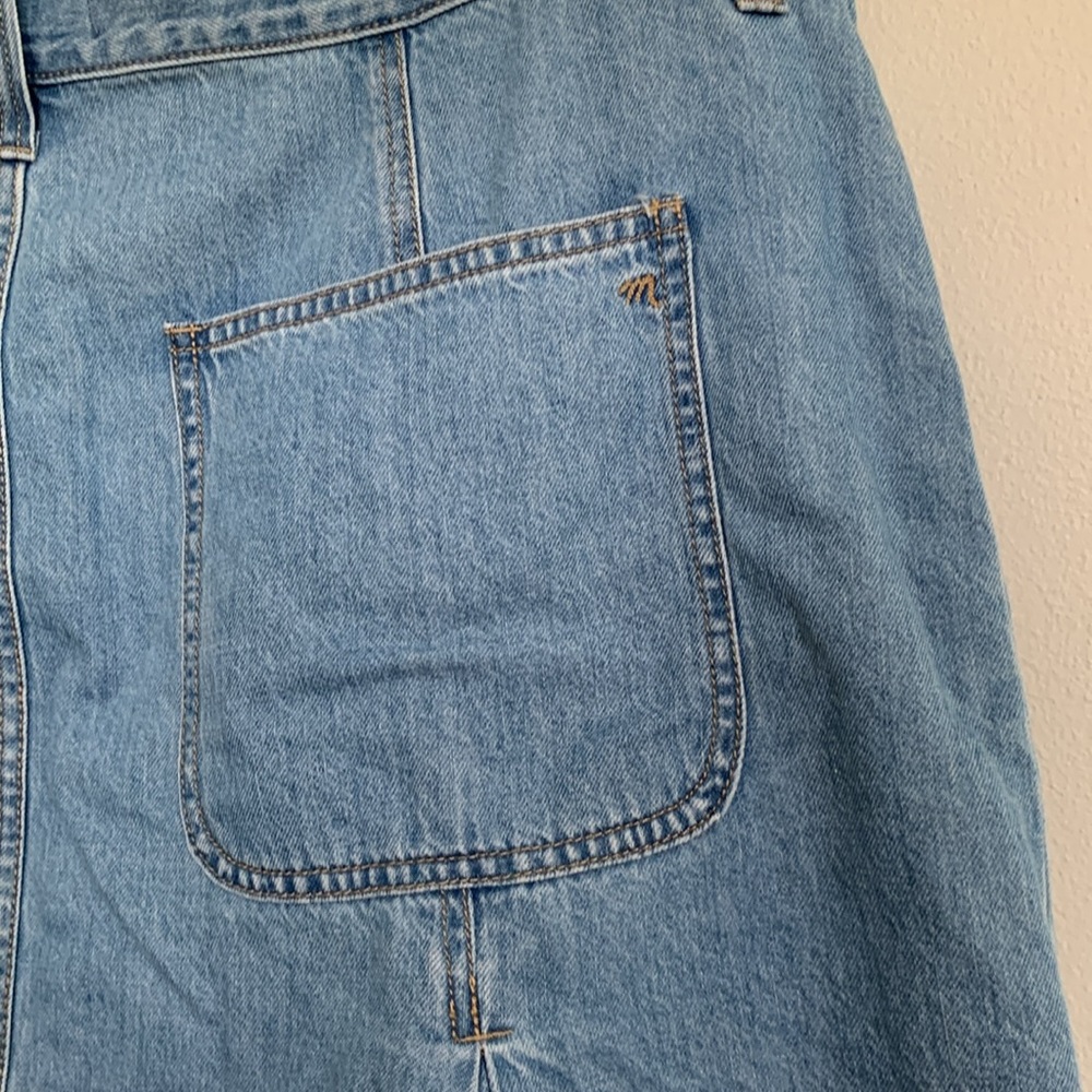 NWOT Madewell Pleated Denim Mini Skirt in
Stilecrost Wash 32 • - Picture 8 of 11